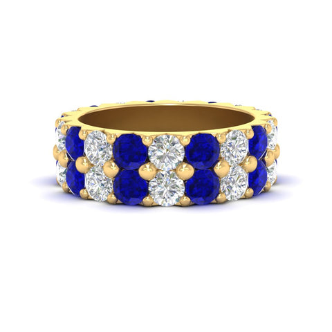 classic-dual-row-diamond-eternity-ring-with-sapphire-in-yellow-gold-FD11378BGSABL-3.80CT-NL-YG