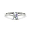 Load image into Gallery viewer, Emerald Cut 4 Prong Classic Solitaire Ring