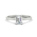 Thumbnail 2 - Emerald Cut 4 Prong Classic Solitaire Ring