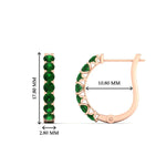 Load image into Gallery viewer, classic-emerald-huggie-hoop-earrings-in-rose-gold-FDEAR11246GEMGRANGLE1-NL-RG_1080x1080_a52df009-0a65-491d-96b0-dd2b6a69ef61
