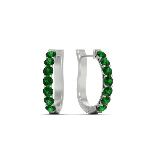 classic-emerald-huggie-hoop-earrings-in-white-gold-FDEAR11246GEMGR-NL-WG