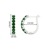 Load image into Gallery viewer, classic-emerald-huggie-hoop-earrings-in-white-gold-FDEAR11246GEMGRANGLE1-NL-WG_1080x1080_270221f9-cc3f-438e-8596-1d3b078e7640
