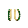 Load image into Gallery viewer, classic-emerald-huggie-hoop-earrings-in-yellow-gold-FDEAR11246GEMGR-NL-YG