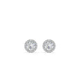 Thumbnail 9 - classic-halo-diamond-stud-earrings-in-white-gold-FDEAR10985ROANGLE1-1.00CT-NL-WG