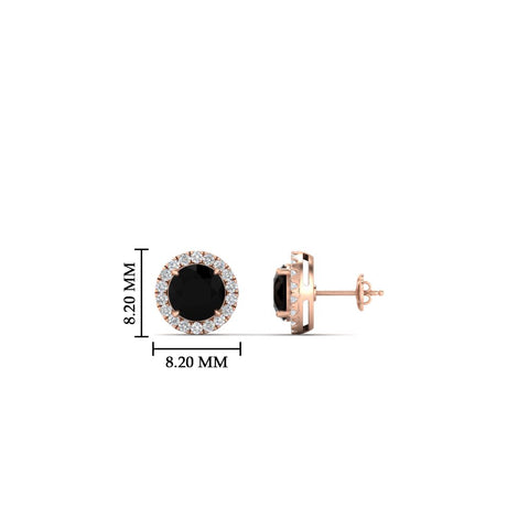 classic-halo-diamond-stud-earrings-with-black-diamond-in-rose-gold-FDEAR10985ROGBLACKANGLE1-1.00CT-NL-RG