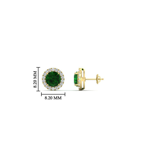 classic-halo-diamond-stud-earrings-with-emerald-in-yellow-gold-FDEAR10985ROGEMGRANGLE1-1.00CT-NL-YG