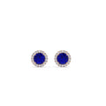 Thumbnail 19 - classic-halo-diamond-stud-earrings-with-sapphire-in-rose-gold-FDEAR10985ROGSABLANGLE1-1.00CT-NL-RG