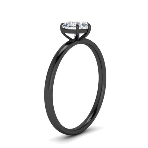 Heart Shaped 4 Prong Classic Solitaire Ring