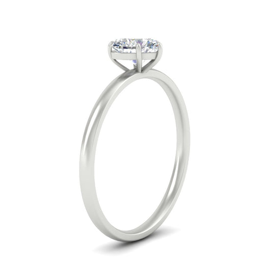 Heart Shaped 4 Prong Classic Solitaire Ring
