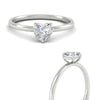 Load image into Gallery viewer, Heart Shaped 4 Prong Classic Solitaire Ring