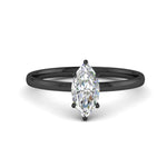 Load image into Gallery viewer, Marquise Shaped 4 Prong Classic Solitaire Ring
