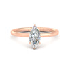Load image into Gallery viewer, Marquise Shaped 4 Prong Classic Solitaire Ring