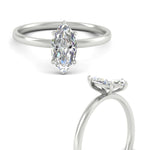 Load image into Gallery viewer, Marquise Shaped 4 Prong Classic Solitaire Ring
