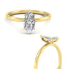 Load image into Gallery viewer, Marquise Shaped 4 Prong Classic Solitaire Ring