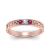 Load image into Gallery viewer, Classic Mens 3 Stone Wedding Band