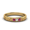 Load image into Gallery viewer, Classic Mens 3 Stone Wedding Band