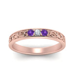 Load image into Gallery viewer, Classic Mens 3 Stone Wedding Band