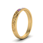 Load image into Gallery viewer, Classic Mens 3 Stone Wedding Band