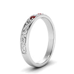 Load image into Gallery viewer, Classic Mens 3 Stone Wedding Band