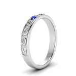 Load image into Gallery viewer, Classic Mens 3 Stone Wedding Band