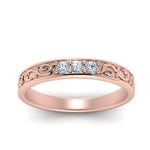 Load image into Gallery viewer, classic-mens-3-stone-wedding-band-in-rose-gold-FD-M9850B-NL-RG