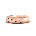 Load image into Gallery viewer, classic-mens-black-diamond-wedding-ring-in-rose-gold-fdm8406bgblack-nl-rg
