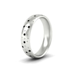 Load image into Gallery viewer, classic-mens-black-diamond-wedding-ring-in-white-gold-fdm8406bgblackangle2-nl-wg
