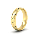 Load image into Gallery viewer, classic-mens-black-diamond-wedding-ring-in-yellow-gold-fdm8406bgblackangle2-nl-yg

