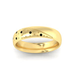 Load image into Gallery viewer, classic-mens-black-diamond-wedding-ring-in-yellow-gold-fdm8406bgblackangle5-nl-yg
