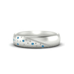 Load image into Gallery viewer, classic-mens-blue-topaz-wedding-ring-in-white-gold-fdm8406bgicblto-nl-wg
