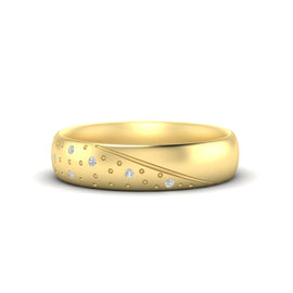 Classic Mens Stone Wedding Ring