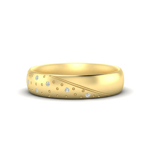 Classic Mens Stone Wedding Ring