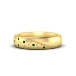 Load image into Gallery viewer, classic-mens-emerald-wedding-ring-in-yellow-gold-fdm8406bgemgr-nl-yg

