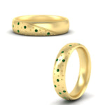 Load image into Gallery viewer, classic-mens-emerald-wedding-ring-in-yellow-gold-fdm8406bgemgrangle3-nl-yg

