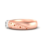 Load image into Gallery viewer, classic-mens-orange-sapphire-wedding-ring-in-rose-gold-fdm8406bgsaor-nl-rg-hw
