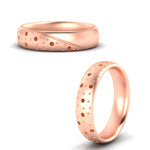 Load image into Gallery viewer, classic-mens-orange-sapphire-wedding-ring-in-rose-gold-fdm8406bgsaorangle3-nl-rg
