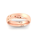 Load image into Gallery viewer, classic-mens-orange-sapphire-wedding-ring-in-rose-gold-fdm8406bgsaorangle5-nl-rg
