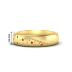 Load image into Gallery viewer, classic-mens-orange-sapphire-wedding-ring-in-yellow-gold-fdm8406bgsaor-nl-yg-hw
