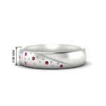 Load image into Gallery viewer, classic-mens-pink-sapphire-wedding-ring-in-white-gold-fdm8406bgsadrpi-nl-wg-hw
