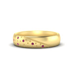 Load image into Gallery viewer, classic-mens-pink-sapphire-wedding-ring-in-yellow-gold-fdm8406bgsadrpi-nl-yg
