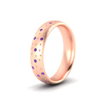 Load image into Gallery viewer, classic-mens-purple-topaz-wedding-ring-in-rose-gold-fdm8406bgvitoangle2-nl-rg
