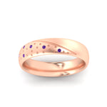 Load image into Gallery viewer, classic-mens-purple-topaz-wedding-ring-in-rose-gold-fdm8406bgvitoangle5-nl-rg
