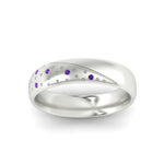 Load image into Gallery viewer, classic-mens-purple-topaz-wedding-ring-in-white-gold-fdm8406bgvitoangle5-nl-wg
