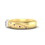 Load image into Gallery viewer, classic-mens-purple-topaz-wedding-ring-in-yellow-gold-fdm8406bgvito-nl-yg-hw
