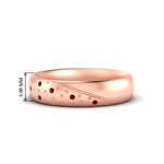 Load image into Gallery viewer, classic-mens-ruby-wedding-ring-in-rose-gold-fdm8406bgrudr-nl-rg-hw
