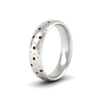 Load image into Gallery viewer, classic-mens-ruby-wedding-ring-in-white-gold-fdm8406bgrudrangle2-nl-wg
