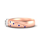Load image into Gallery viewer, classic-mens-sapphire-wedding-ring-in-rose-gold-fdm8406bgsabl-nl-rg-hw
