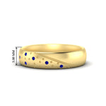 Load image into Gallery viewer, classic-mens-sapphire-wedding-ring-in-yellow-gold-fdm8406bgsabl-nl-yg-hw
