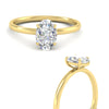 Load image into Gallery viewer, Oval Shaped 4 Prong Classic Solitaire Ring