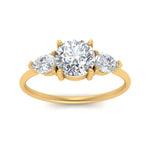 Load image into Gallery viewer, Classic Pear Three Stone Ring
